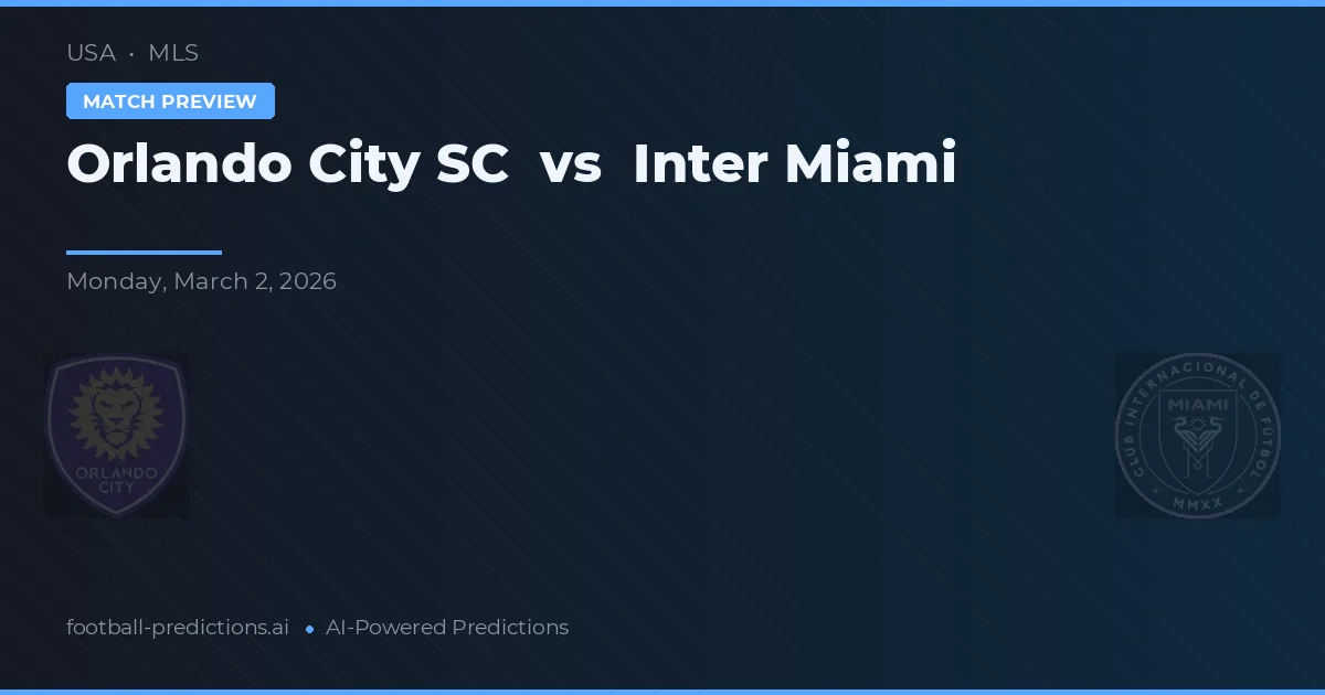 Orlando City SC vs Inter Miami — matchtips och förhandstitt