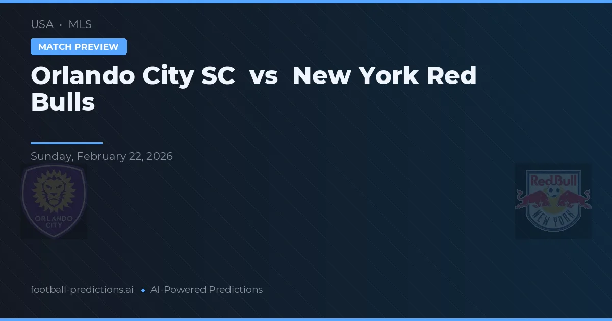 Orlando City SC vs New York Red Bulls — matchtips och förhandstitt