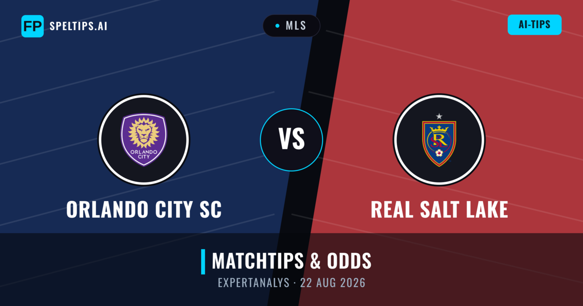 Orlando City SC vs Real Salt Lake — matchtips och förhandstitt