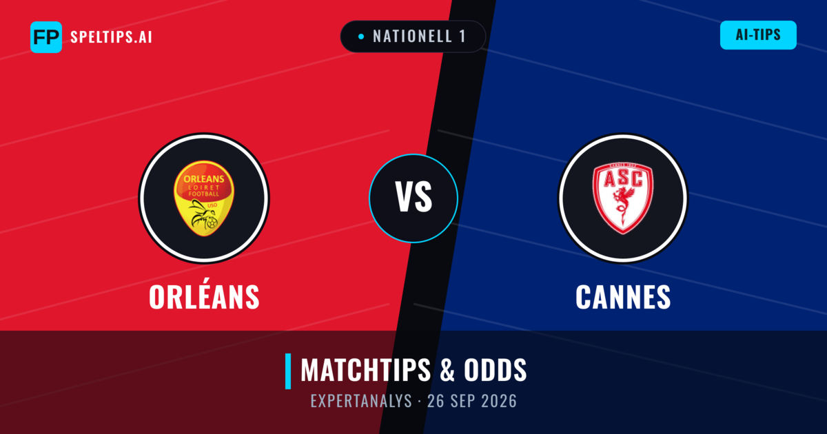 Orléans vs Cannes — matchtips och förhandstitt