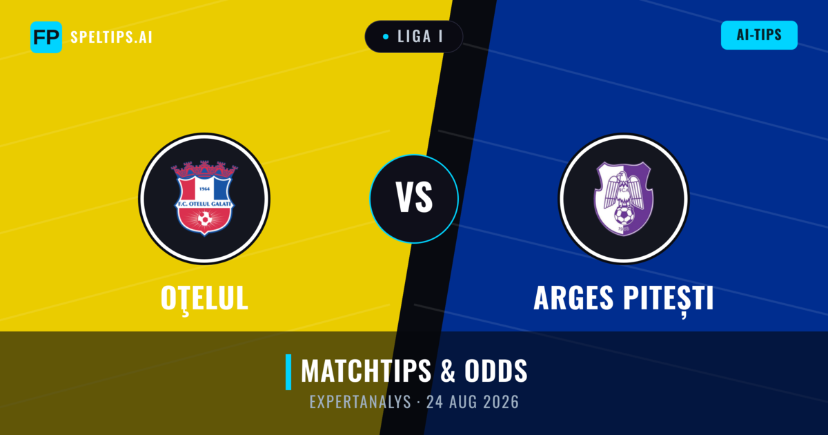 Oţelul vs Arges Pitești — matchtips och förhandstitt