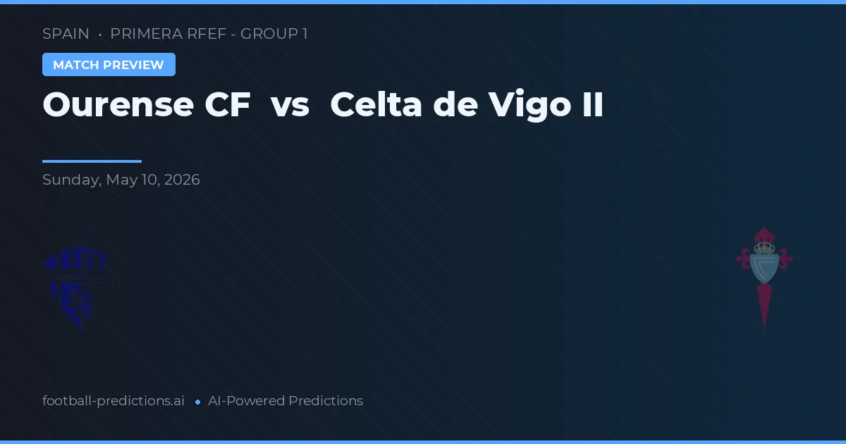 Ourense CF vs Celta de Vigo — matchtips och förhandstitt