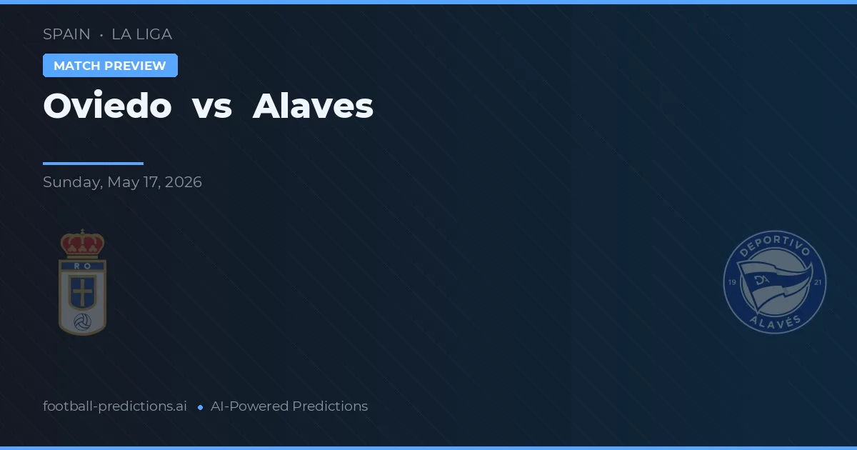 Oviedo vs Alavés — matchtips och förhandstitt