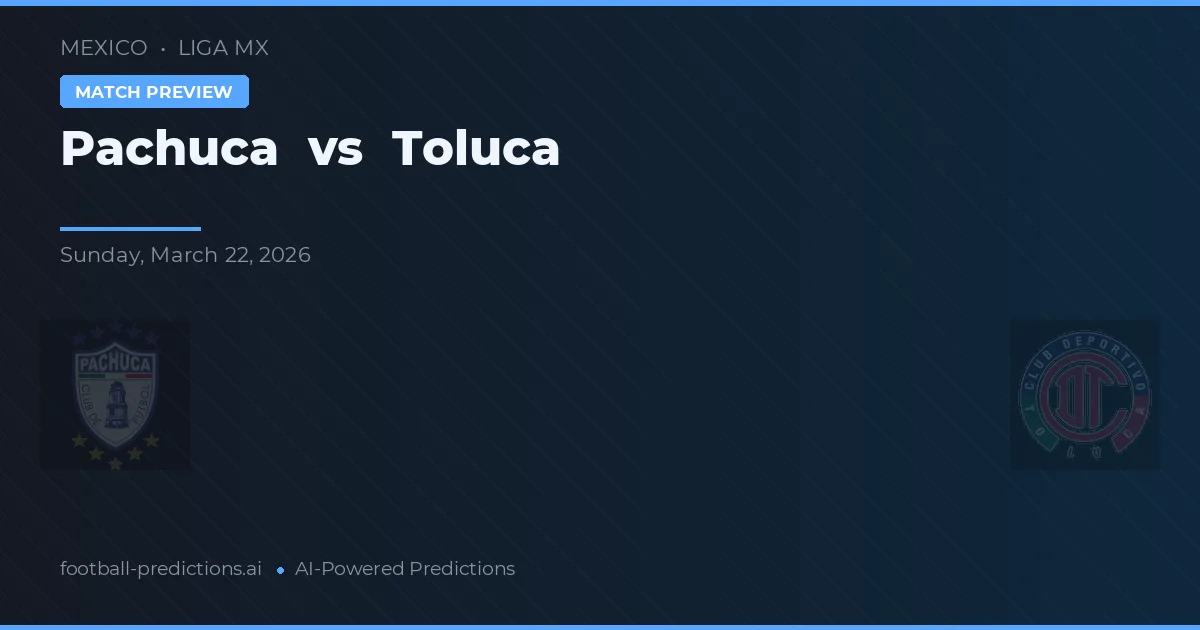 CF Pachuca vs Toluca — matchtips och förhandstitt