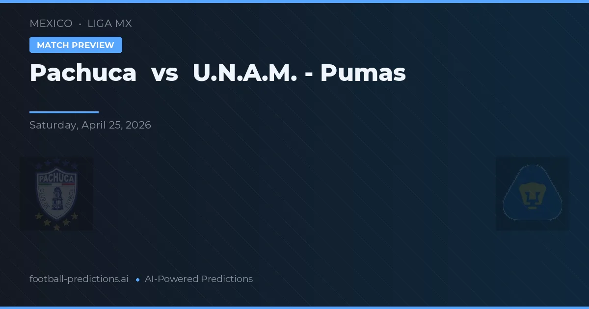 CF Pachuca vs U.N.A.M. - Pumas — matchtips och förhandstitt