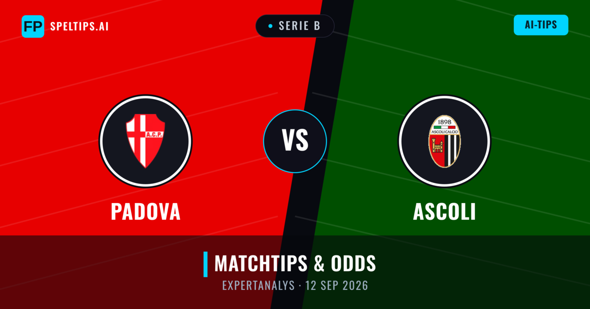 Padova vs Ascoli — matchtips och förhandstitt