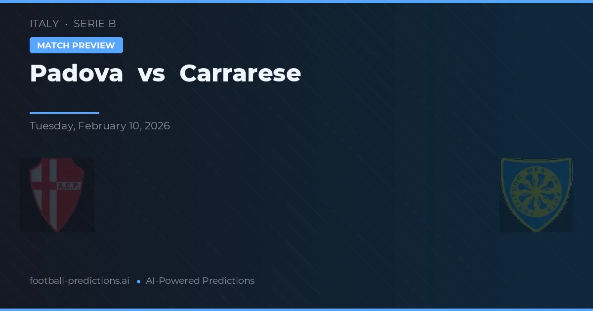 Padova vs Carrarese — matchtips och förhandstitt