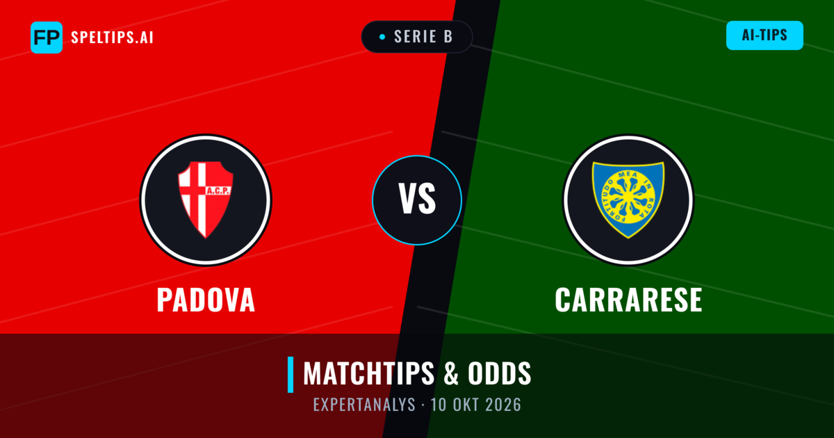 Padova vs Carrarese — matchtips och förhandstitt