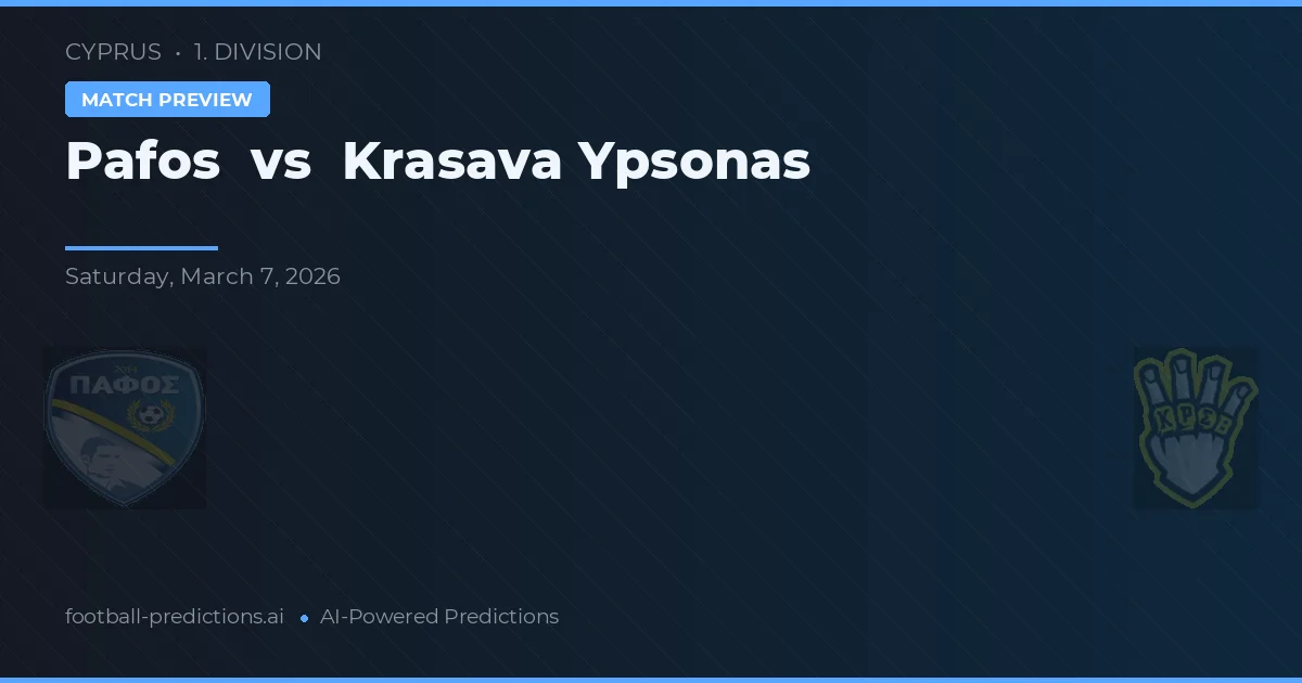 Pafos vs Krasava Ypsonas — matchtips och förhandstitt