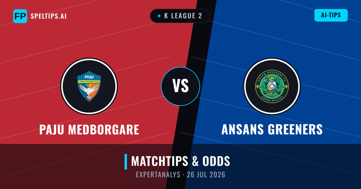 Paju Medborgare vs Ansans Greeners — matchtips och förhandstitt