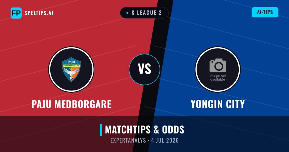 Paju Medborgare vs Yongin City — matchtips och förhandstitt
