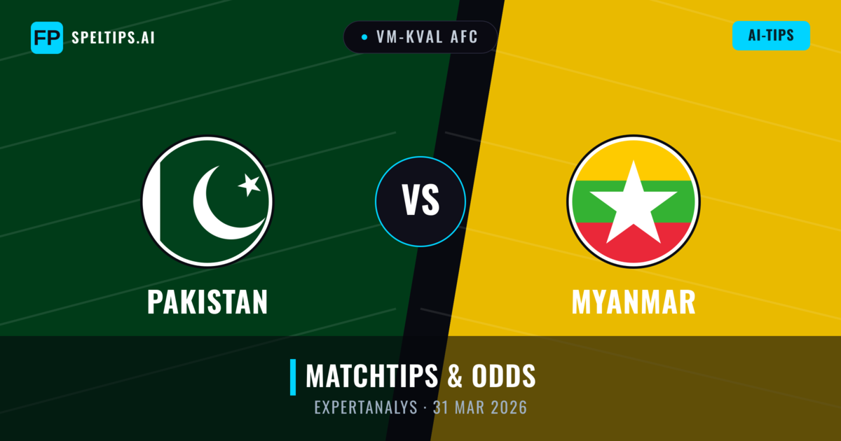 Pakistan vs Myanmar — matchtips och förhandstitt