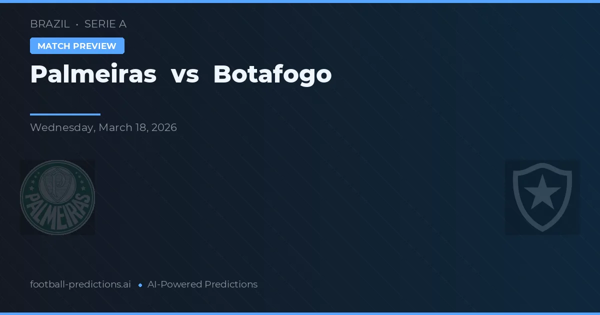 Palmeiras vs Botafogo — matchtips och förhandstitt