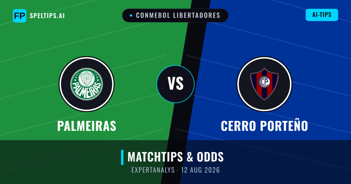 Palmeiras vs Cerro Porteño — matchtips och förhandstitt