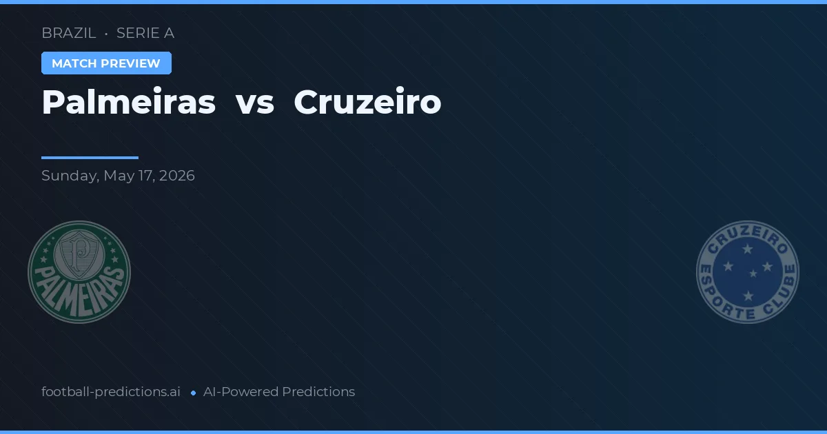 Palmeiras vs Cruzeiro — matchtips och förhandstitt
