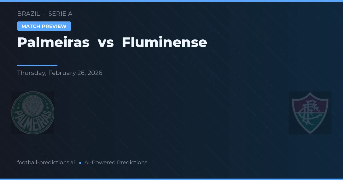 Palmeiras vs Fluminense — matchtips och förhandstitt