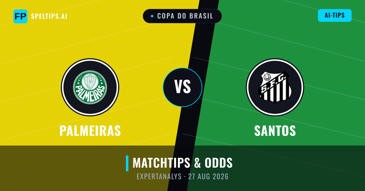 Palmeiras vs Santos — matchtips och förhandstitt