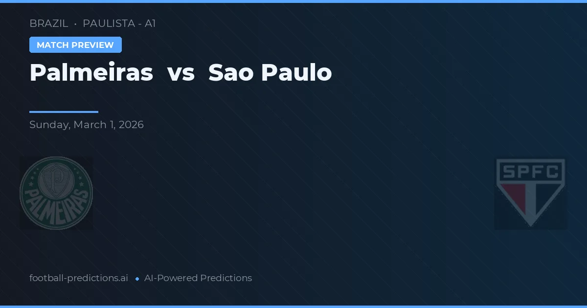 Palmeiras vs São Paulo — matchtips och förhandstitt