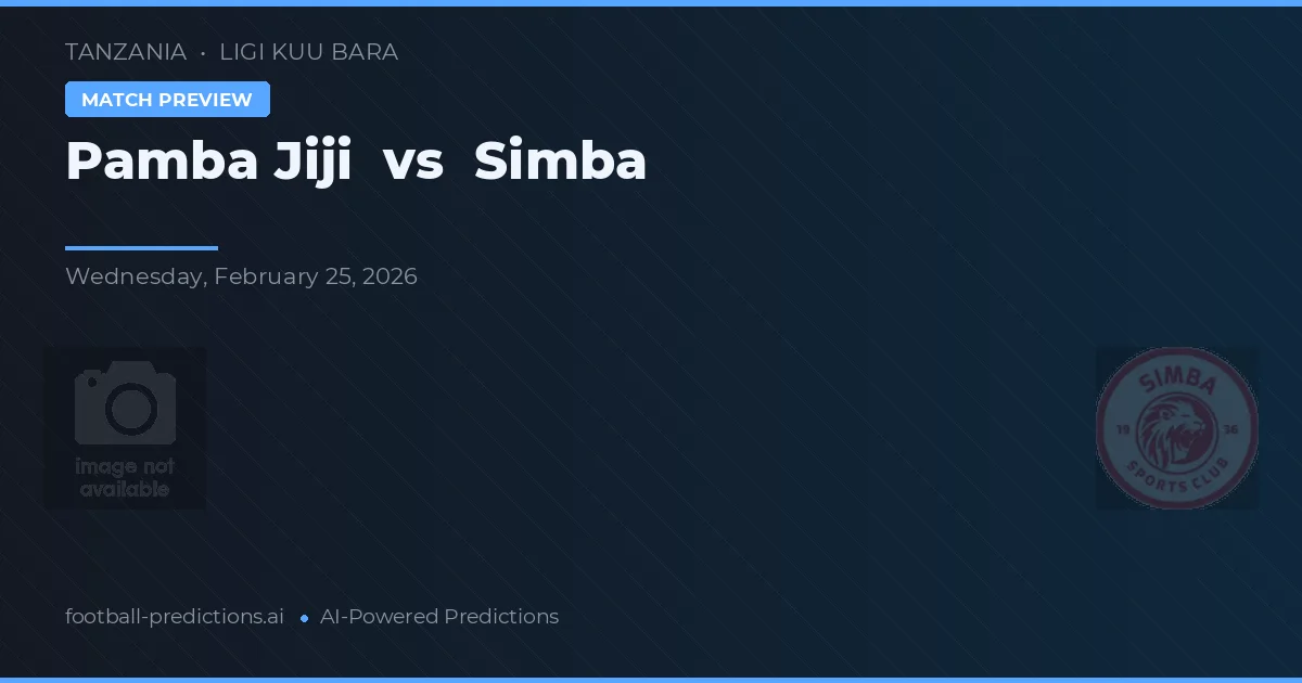 Pamba Jiji vs Simba — matchtips och förhandstitt