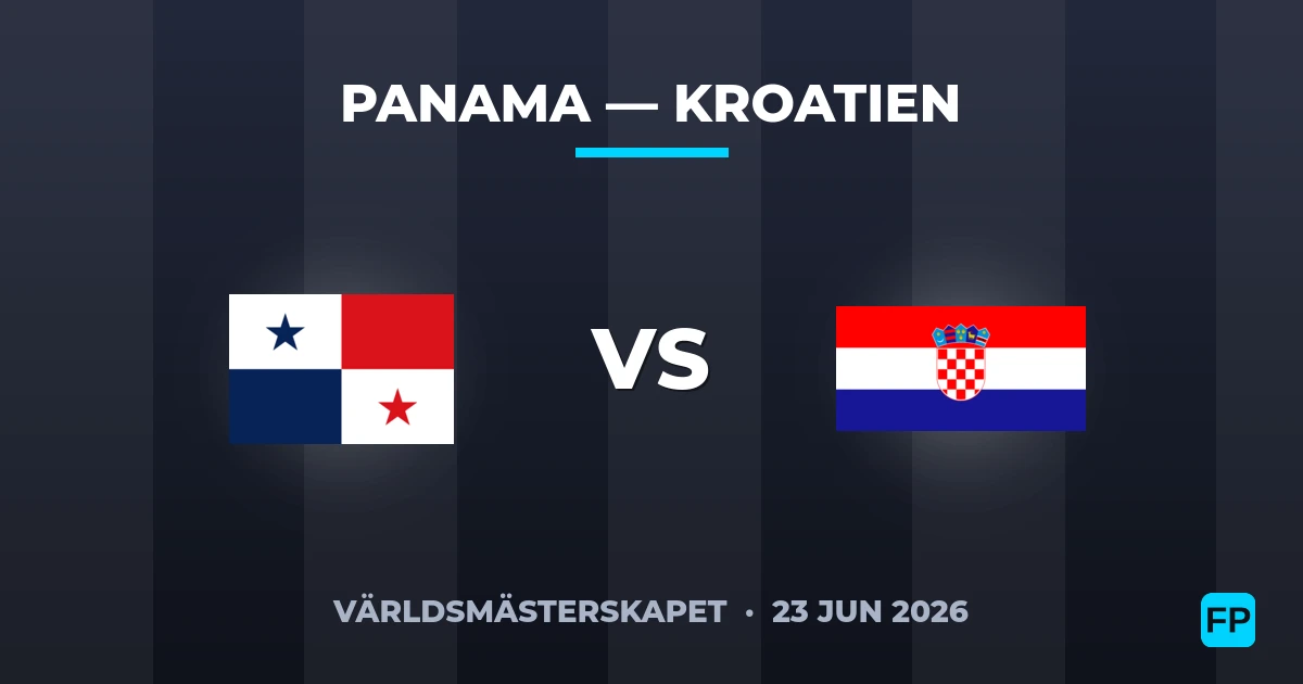 Panama vs Kroatien — matchtips och förhandstitt