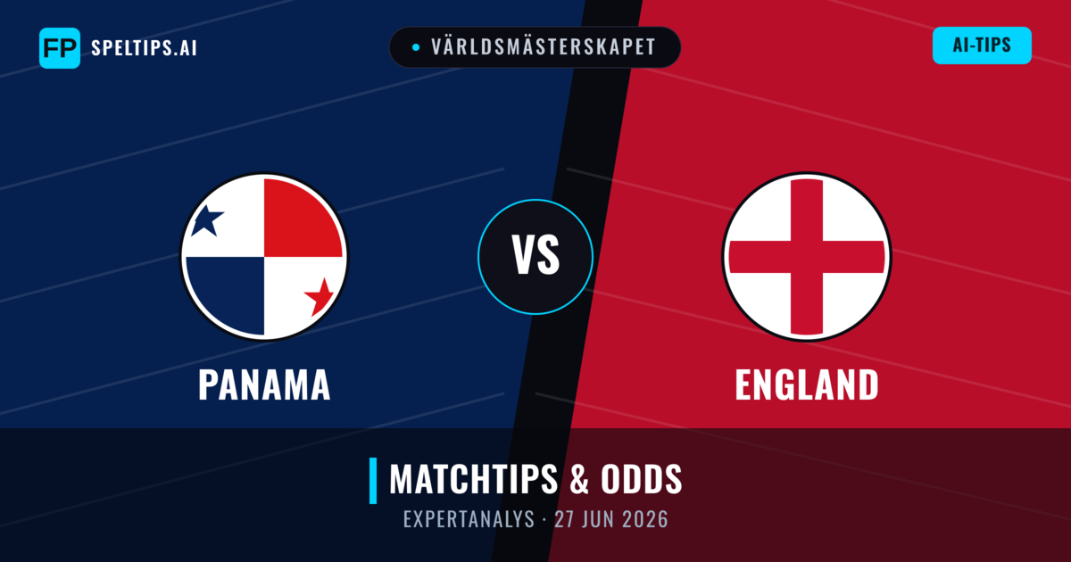 Panama vs England — matchtips och förhandstitt
