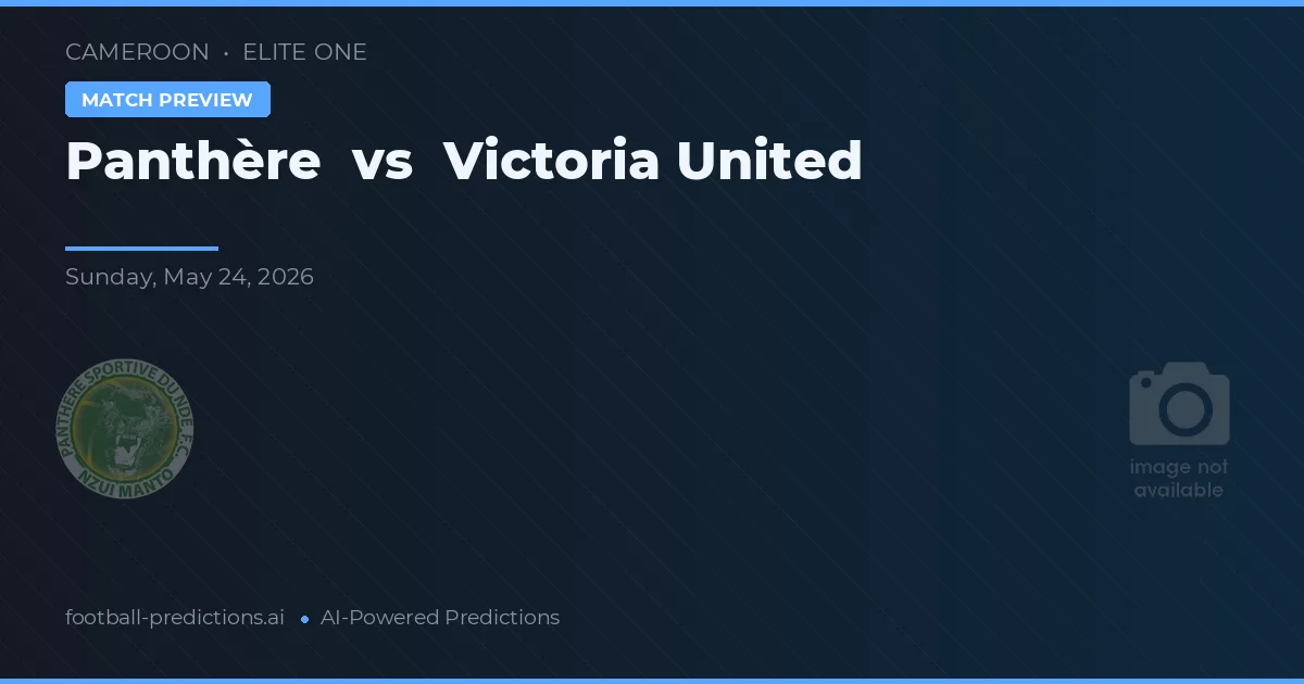 Panthère vs Victoria United — matchtips och förhandstitt