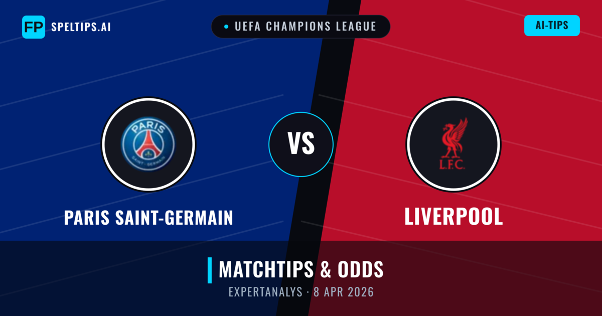 Paris Saint-Germain vs Liverpool — matchtips och förhandstitt