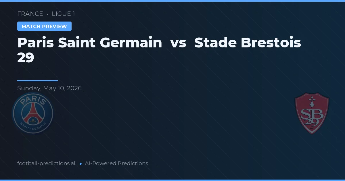 Paris Saint-Germain vs Stade Brestois 29 — matchtips och förhandstitt
