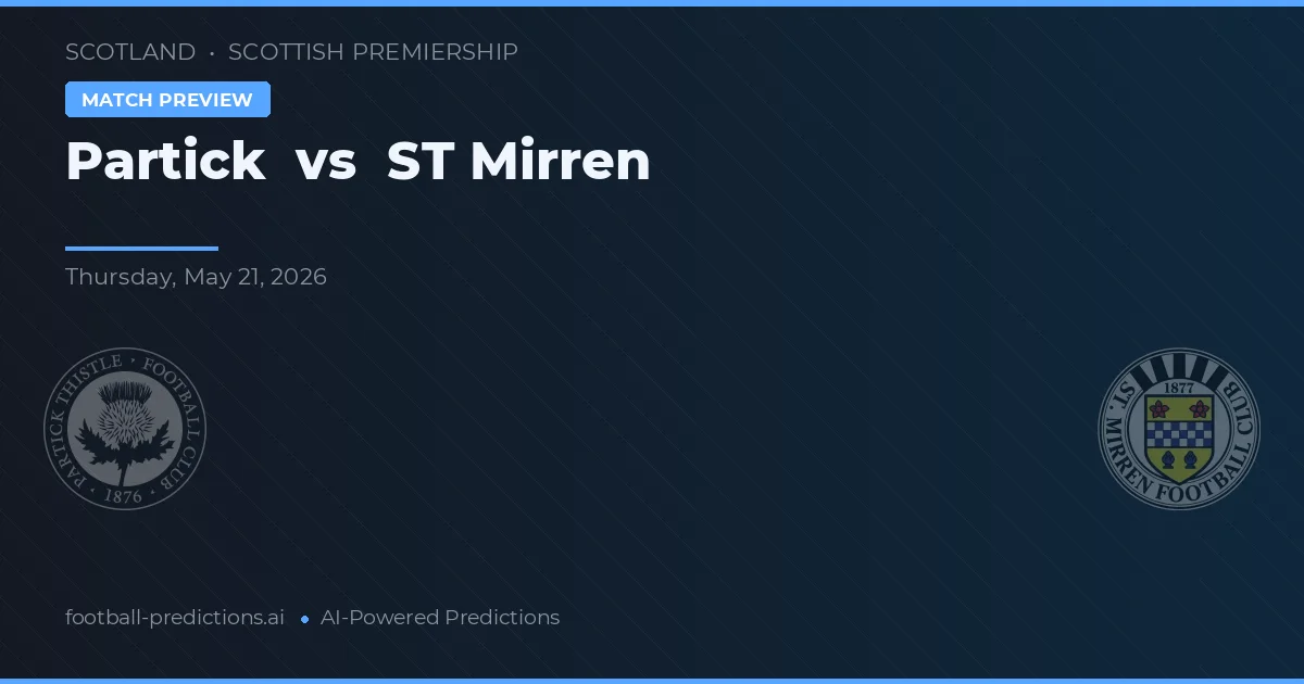 Partick vs ST Mirren — matchtips och förhandstitt