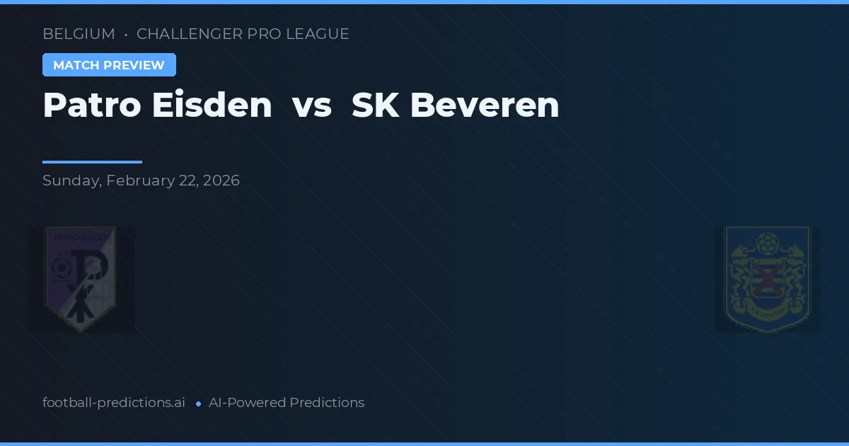 Patro Eisden vs SK Beveren — matchtips och förhandstitt