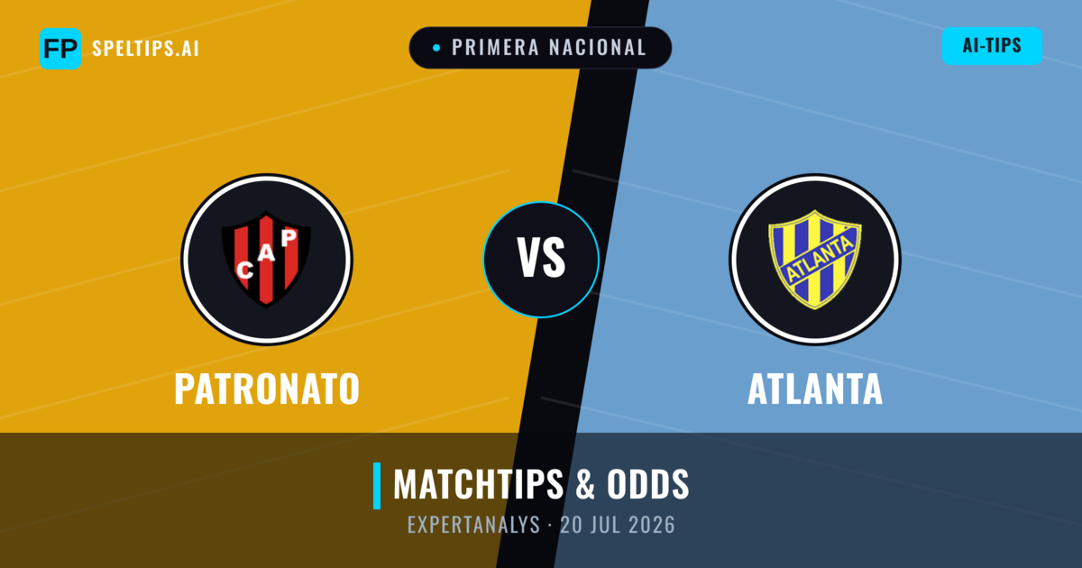 Patronato vs Atlanta — matchtips och förhandstitt