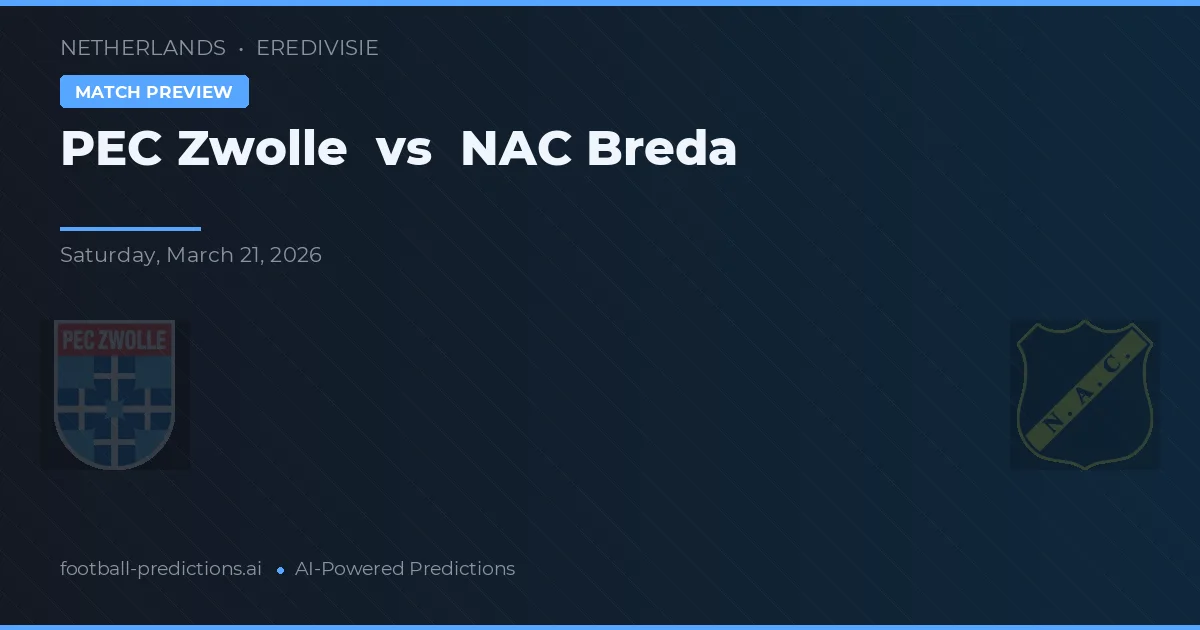 PEC Zwolle vs NAC Breda — matchtips och förhandstitt