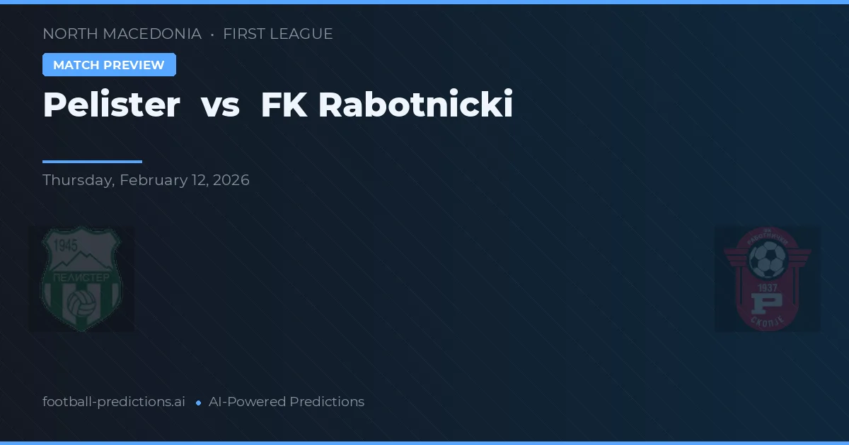 Pelister vs FK Rabotnički — matchtips och förhandstitt