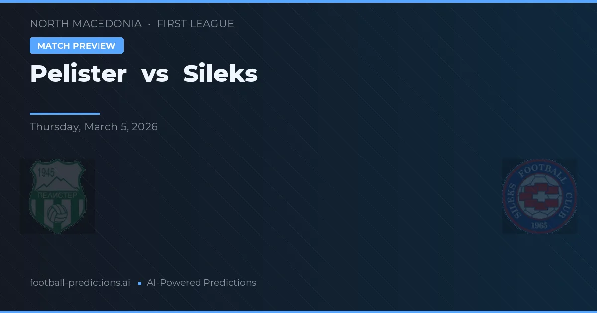 Pelister vs Sileks — matchtips och förhandstitt