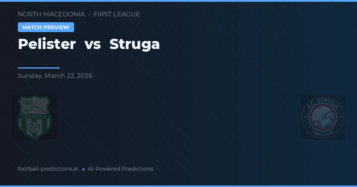 Pelister vs Struga — matchtips och förhandstitt