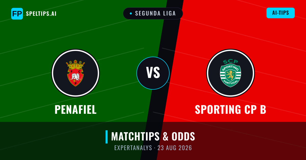 Penafiel vs Sporting CP B — matchtips och förhandstitt