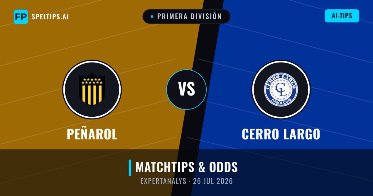 Peñarol vs Cerro Largo — matchtips och förhandstitt