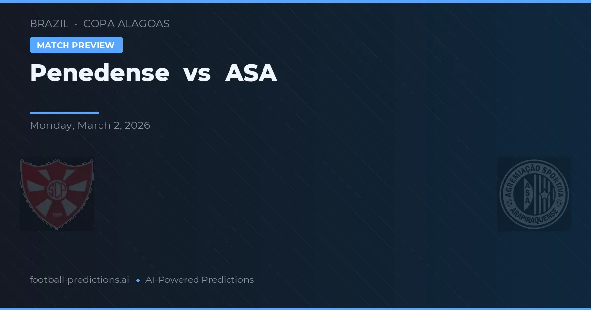 Penedense vs ASA — matchtips och förhandstitt