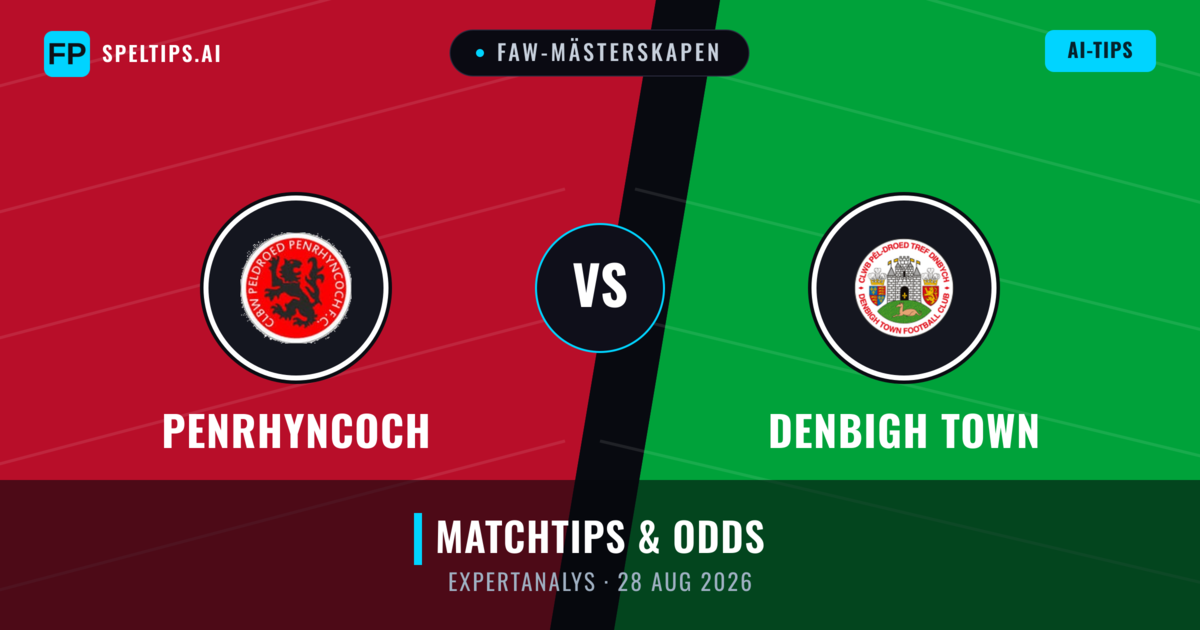 Penrhyncoch vs Denbigh Town — matchtips och förhandstitt