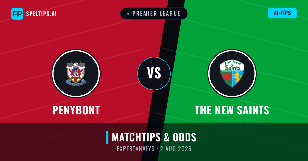 Penybont vs The New Saints — matchtips och förhandstitt