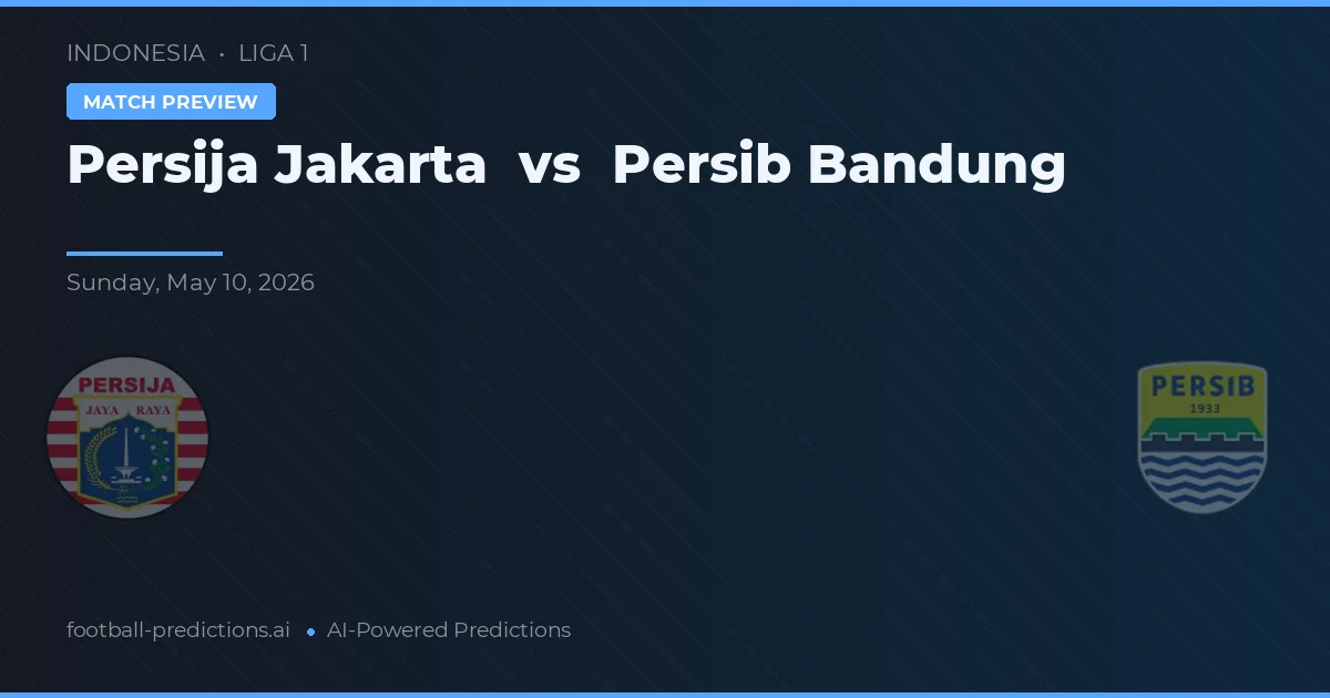 Persija Jakarta vs Persib Bandung — matchtips och förhandstitt
