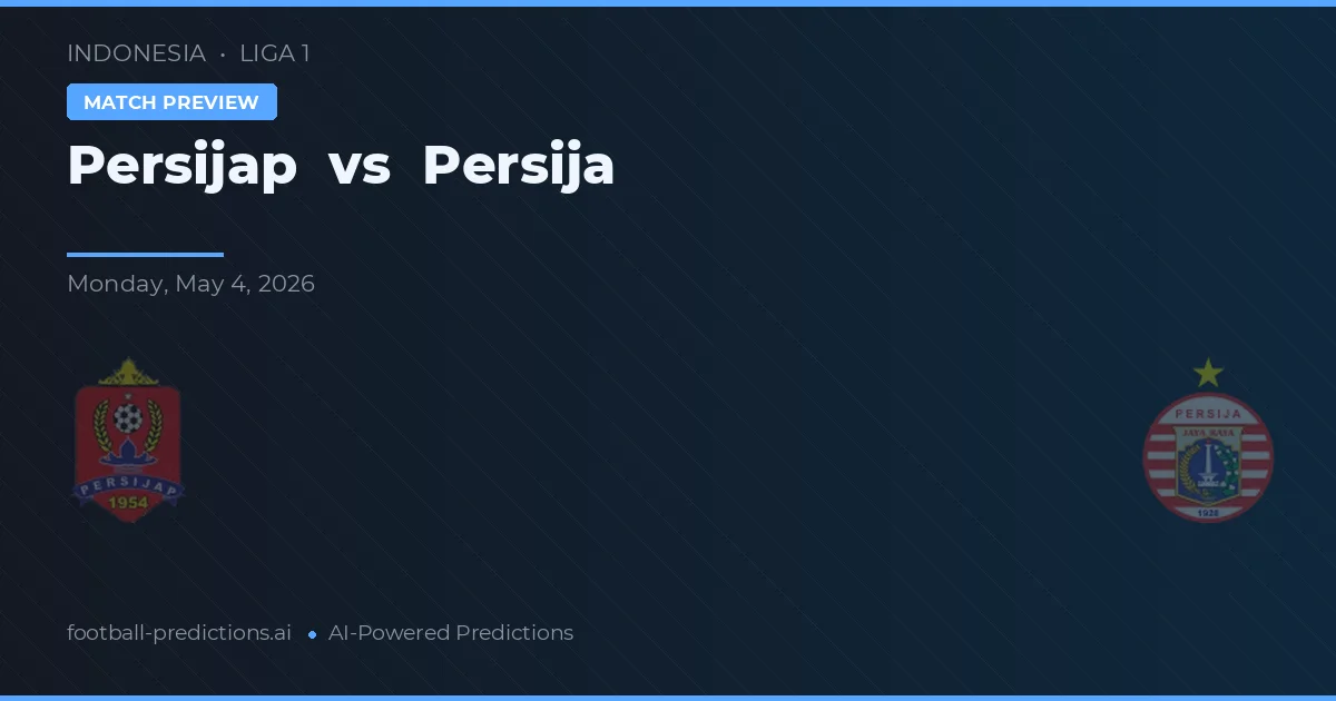 Persijap vs Persija preview