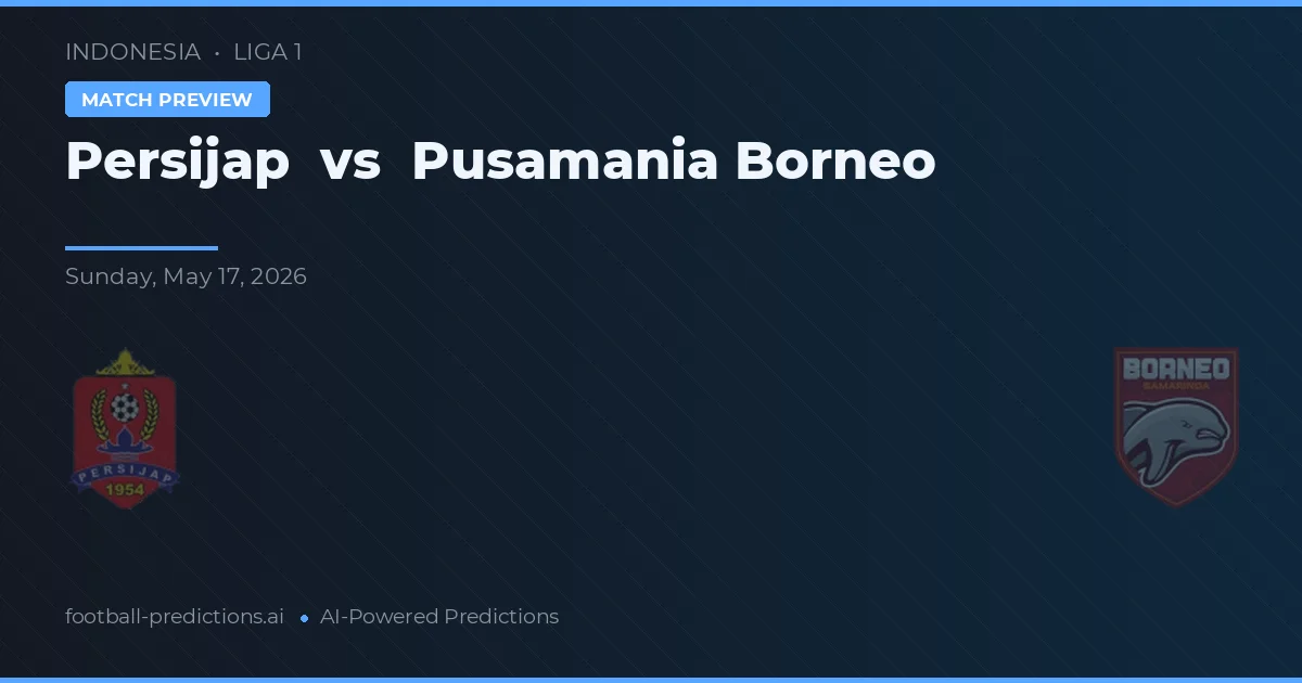 Persijap vs Pusamania Borneo — matchtips och förhandstitt
