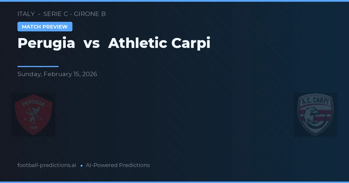 Perugia vs Athletic Carpi — matchtips och förhandstitt