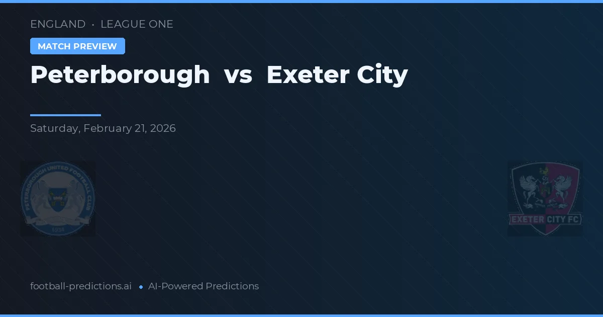 Peterborough vs Exeter City — matchtips och förhandstitt