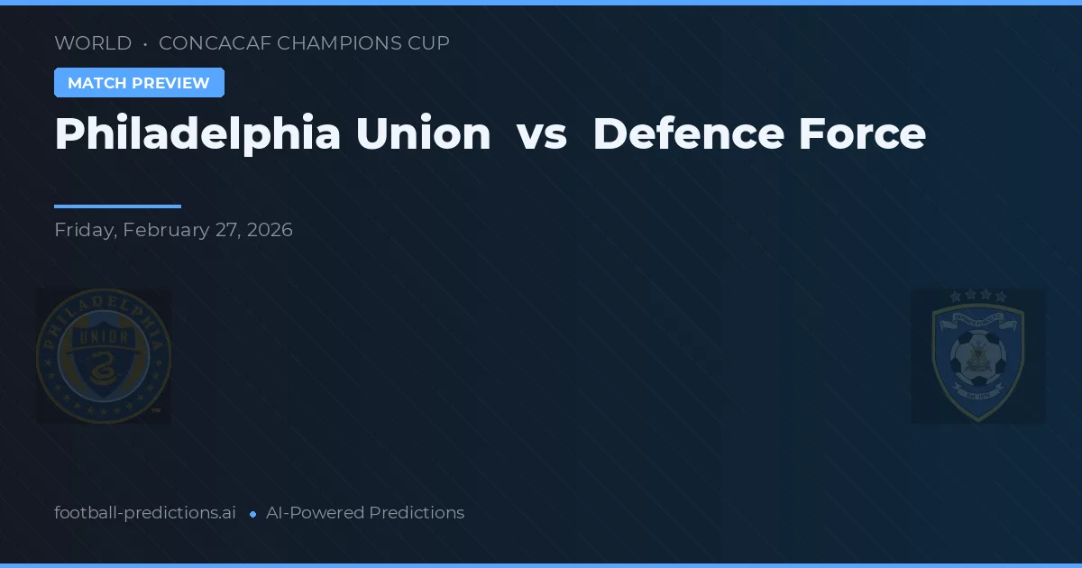 Philadelphia Union vs Försvarsmakten — matchtips och förhandstitt