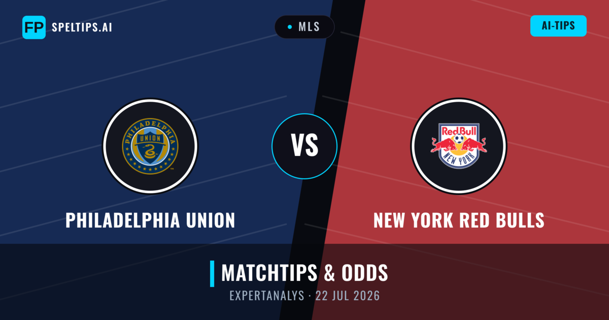 Philadelphia Union vs New York Red Bulls — matchtips och förhandstitt