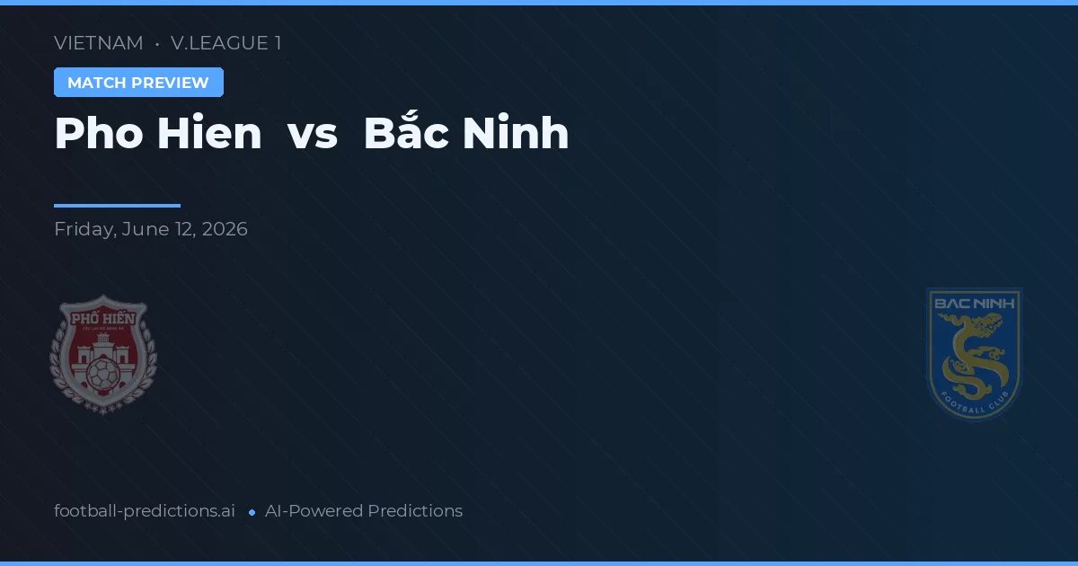 Phố Hiến vs Bắc Ninh — matchtips och förhandstitt