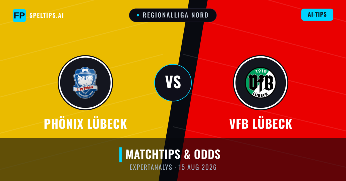 Phönix Lübeck vs VfB Lübeck — matchtips och förhandstitt
