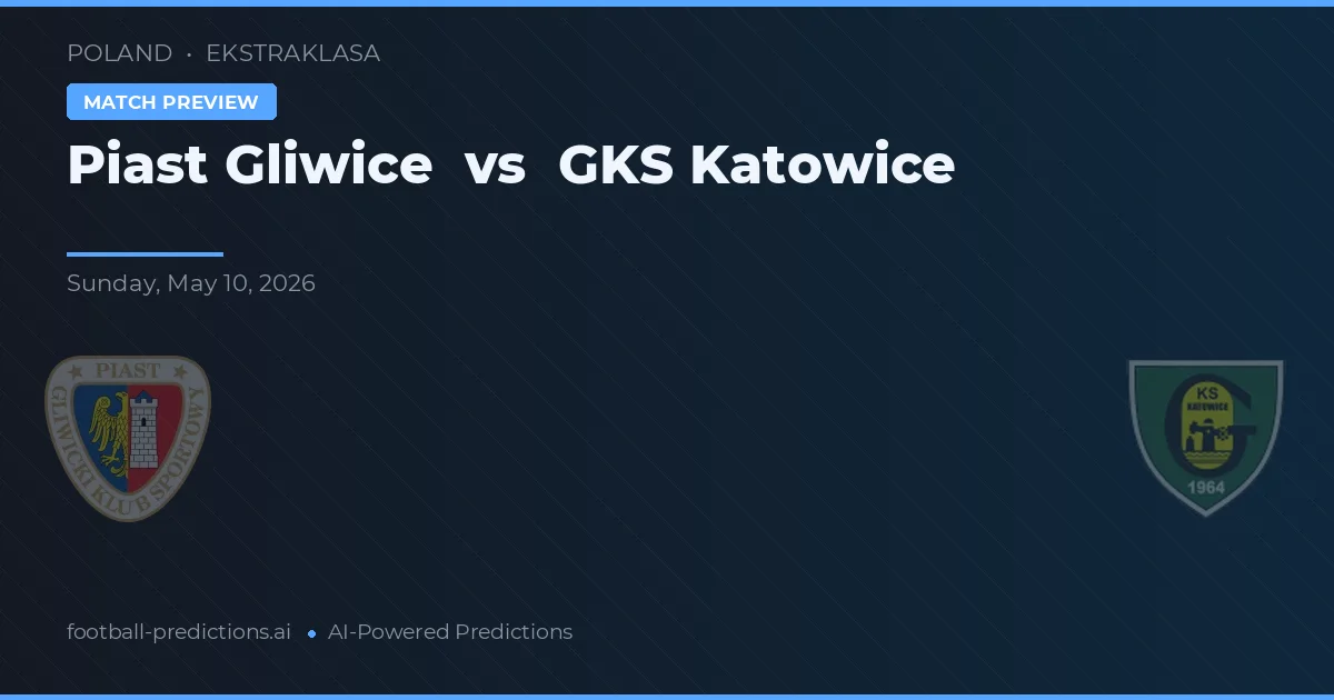 Piast Gliwice vs GKS Katowice — matchtips och förhandstitt